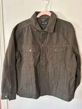 LINE OF TRADE Men's Olive Utility Shirt Jacket